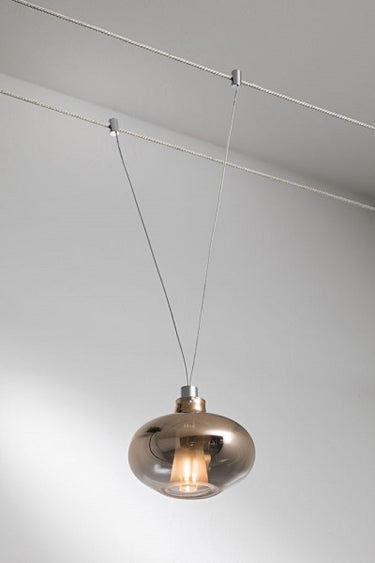 Sospensione CR-PINK GOLD - 1xcm.600 Athena illuminazione Sistemi e tesate